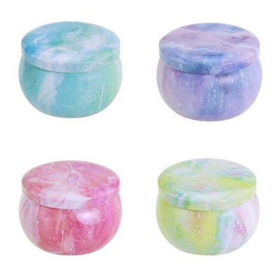 4 τεμάχια/Παρτίδα Στερεά Αρωματοθεραπεία Αεροστεγές Βάζο Μεταλλικό Βάζο Κεριών με Καπάκι 2.2OZ Χειροποίητα Κεριά Δοχείο Κατασκευής