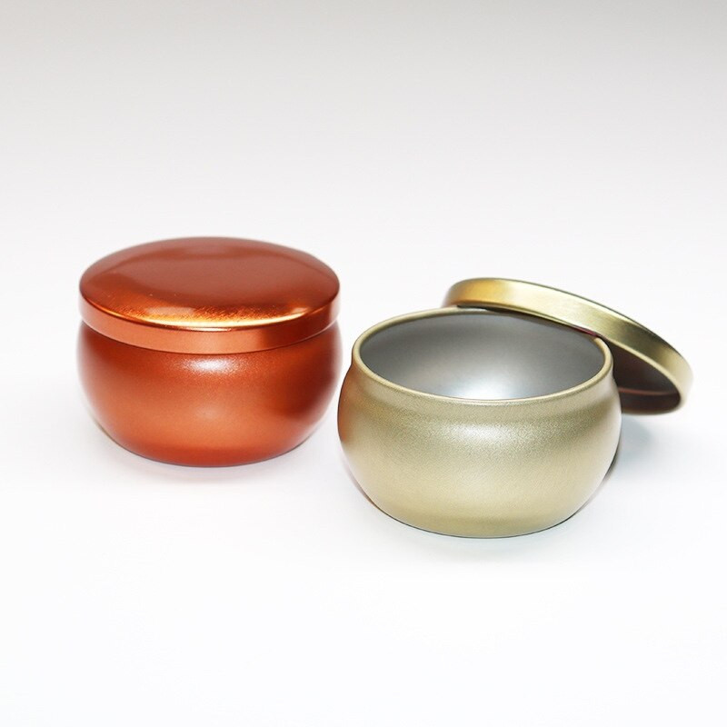 4 τεμάχια/Παρτίδα Στερεά Αρωματοθεραπεία Αεροστεγές Βάζο Μεταλλικό Βάζο Κεριών με Καπάκι 2.2OZ Χειροποίητα Κεριά Δοχείο Κατασκευής