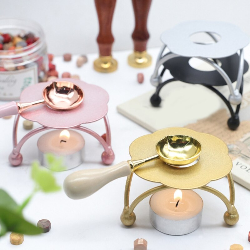 Μεταλλικό κερί Ζεστό κερί Λιώσιμο κουταλιού Προμήθειες γάμου για λιώσιμο κερί στεγανωτικές χάντρες Κερί σφραγίδα κερί Φάκελοι σφράγισης X3UC