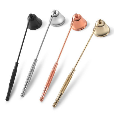 Instrument pentru stingere lumânări Stingător cu clopoței cu mâner lung Fitil pentru lumânări Stinge în siguranță Trimmer Accesorii pentru lumânări