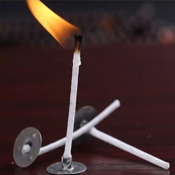 100 τμχ Cotton Candle Wicks Smokeless DIY Αρωματικά Κεριά Προμήθειες Αξεσουάρ κεριών Φυτιλάκια κεριών για την κατασκευή κεριών