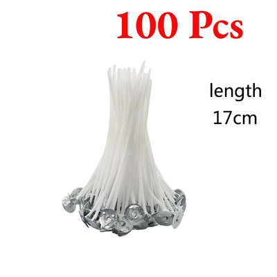 100 tk puuvillased küünlatahtid suitsuvabad DIY lõhnaküünalde valmistamise tarvikud küünlatarvikud vahatahti küünalde valmistamiseks