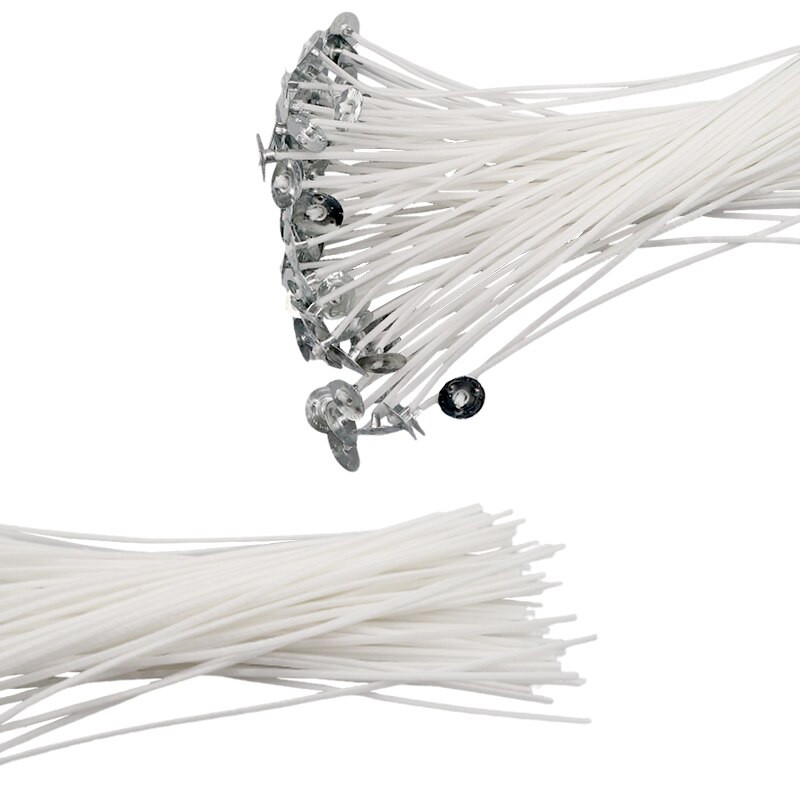 100 tk puuvillased küünlatahtid suitsuvabad DIY lõhnaküünalde valmistamise tarvikud küünlatarvikud vahatahti küünalde valmistamiseks