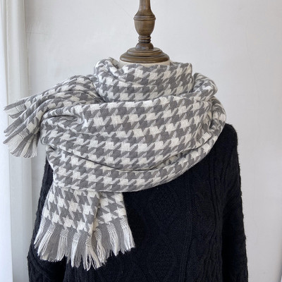 Καρό κασκόλ  μήκους 200cm για γυναίκες