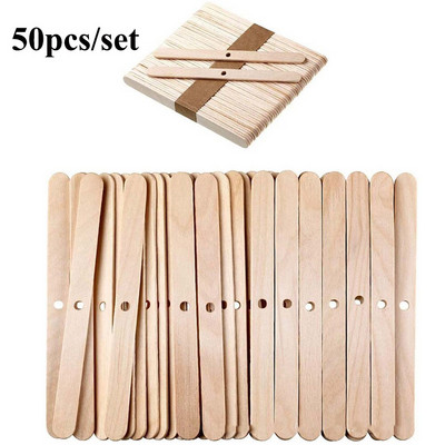 100 vnt. / rinkinys Žvakių lempos dagčio žvakės gaminimo reikmenys Storos medžiagos Rankų darbo rūkytos lempos dagčio vaško šerdies vaško medvilnės laikiklis