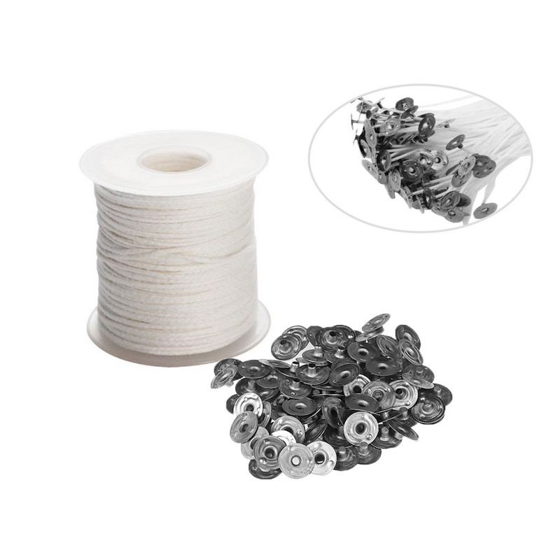 1 ritininis žvakės dagčio šerdis su 100 vnt.