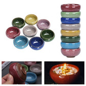 1 tk jääpragune värviline keraamiline küünlakonteiner ümmargune DIY küünla valmistamise komplekt, maiustuste hoiukarp kingituste jaoks vürtsid tindipurgid