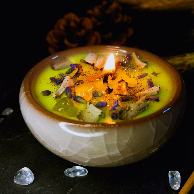 1 tk jääpragune värviline keraamiline küünlakonteiner ümmargune DIY küünla valmistamise komplekt, maiustuste hoiukarp kingituste jaoks vürtsid tindipurgid