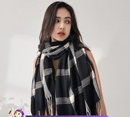 Νέο μοντέλο χειμερινό γυναικείο κασκόλ με μήκος 185 cm