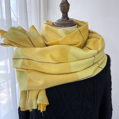 Καρό γυναικείο χειμωνιάτικο κασκόλ - ρετρό μοντέλο