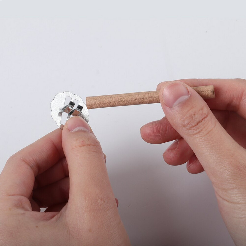 7 bucăți fitiluri din lemn pentru lumânări, tub rotund, miez de lumânare din lemn natural fără fum, bricolaj, consumabile pentru lumânări, fitil din ceară de parfină de soia, lucrat manual