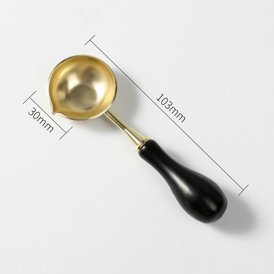 Αξεσουάρ σφραγίδας σφραγίδας κεριού Στεγανοποιητικό κερί Κουτάλι τήξης ρετρό ξύλινη λαβή Κουτάλι για Scrapbooking Κιτ κεριών κουταλιών κεριού