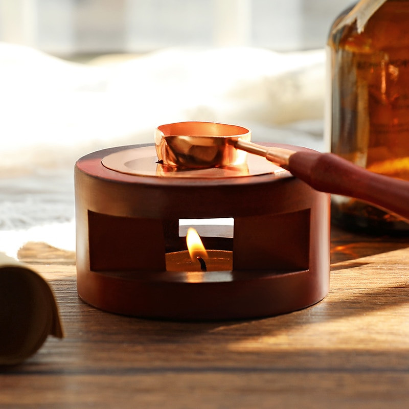 Αξεσουάρ σφραγίδας σφραγίδας κεριού Στεγανοποιητικό κερί Κουτάλι τήξης ρετρό ξύλινη λαβή Κουτάλι για Scrapbooking Κιτ κεριών κουταλιών κεριού