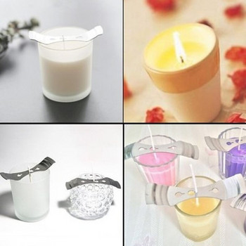 9-20 εκ. 100 ΤΕΜ. Candle Wicks Smokeless Wax Pure Cotton Core for DIY Candle Making Pre-wapped Wicks Party Supplies Candle Supplies