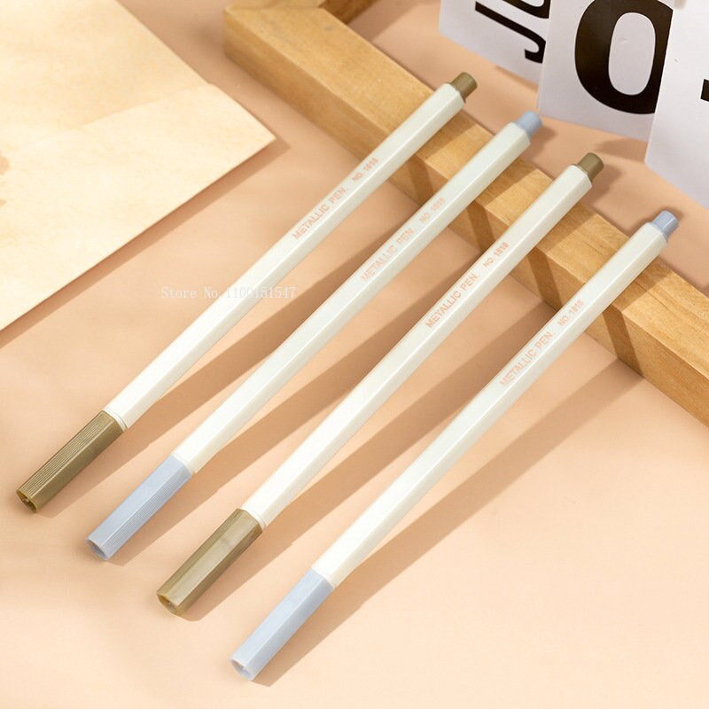 Kuldne hõbedane emailiga pliiats DIY fotopaber fotoalbum must papp emaili pitsat esiletõstmise erimärgistuspliiats