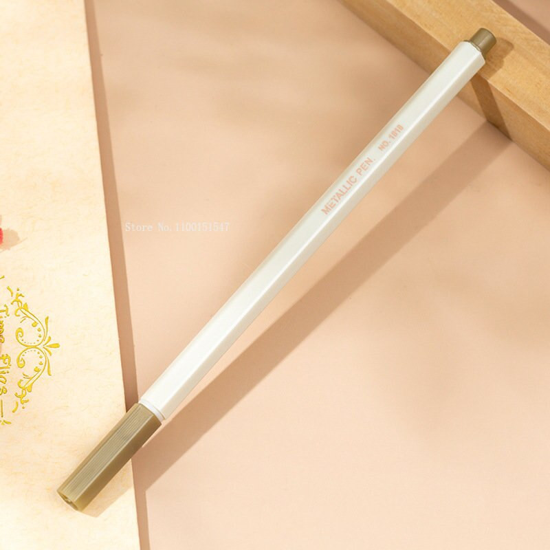 Kuldne hõbedane emailiga pliiats DIY fotopaber fotoalbum must papp emaili pitsat esiletõstmise erimärgistuspliiats