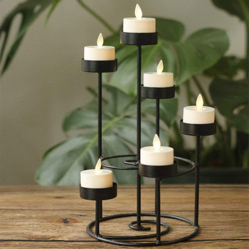 Опаковка от 2 светодиодни безпламъчни свещи за камина, свещник или декорация на бюро, трептяща бяла светлина, движещ се пламък, фитил, стълбова свещ