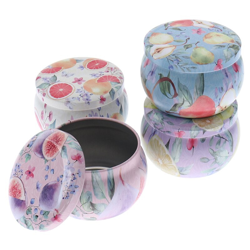 Βαζάκια από κασσίτερο κεριών DIY Θήκη αποθήκευσης κιτ κατασκευής κεριών Θήκη αποθήκευσης για ξηρή αποθήκευση Μπομπονιέρα για πάρτι για κάμπινγκ και γλυκά