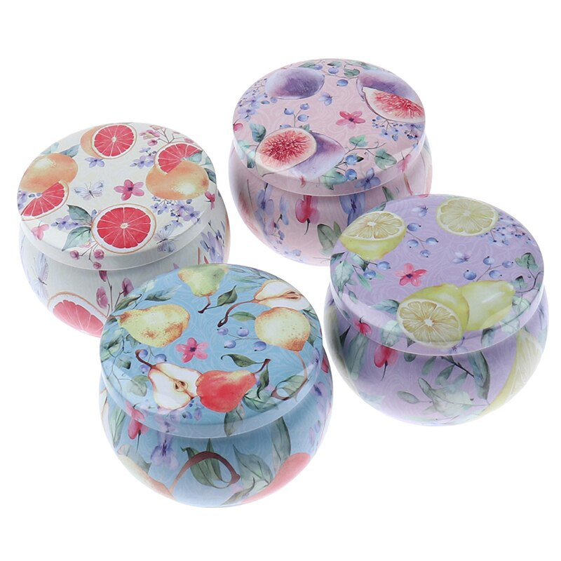 Βαζάκια από κασσίτερο κεριών DIY Θήκη αποθήκευσης κιτ κατασκευής κεριών Θήκη αποθήκευσης για ξηρή αποθήκευση Μπομπονιέρα για πάρτι για κάμπινγκ και γλυκά