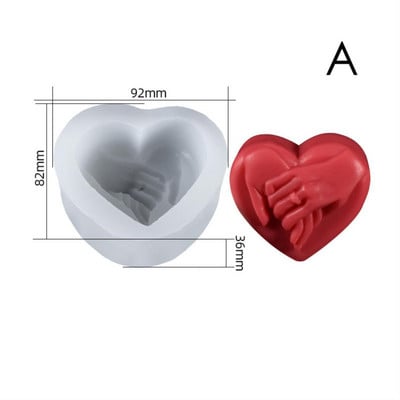 Kerek absztrakt arc gyertya forma Nap Hold Valentin nap szerelem kézzel készített szappan forma