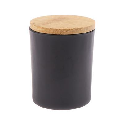 200 ml stiklinis žvakių puodelis su bambuko medžio dangteliu Kvapių žvakių stiklainis namuose Pasidaryk pats žvakių gaminimo priedai Matinio stiklo indai