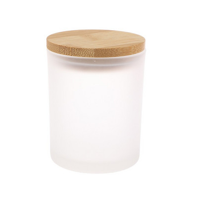 200 ml stiklinis žvakių puodelis su bambuko medžio dangteliu Kvapių žvakių stiklainis namuose Pasidaryk pats žvakių gaminimo priedai Matinio stiklo indai