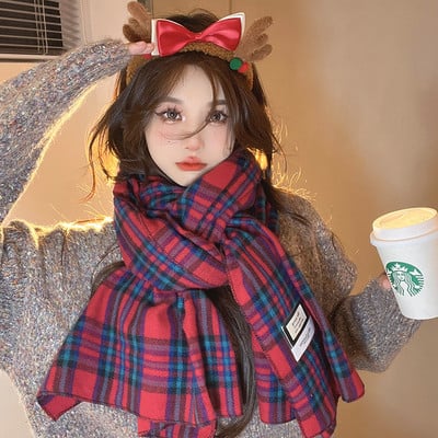 Női kockás sál több színben