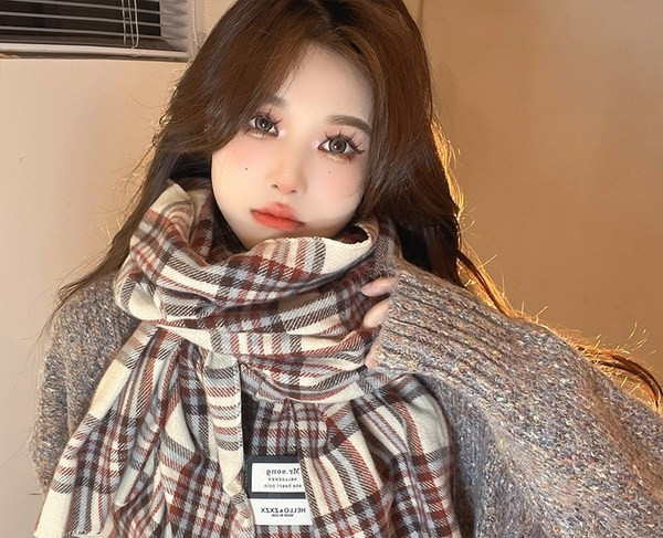 Női kockás sál több színben