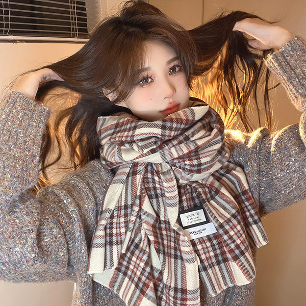 Női kockás sál több színben