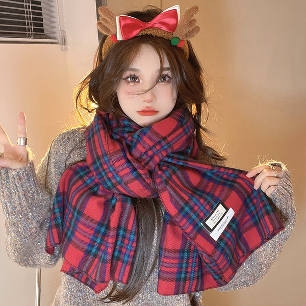 Női kockás sál több színben