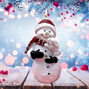 3D Силиконова форма за снежен човек Творческа форма за сапун за свещи за снежен човек Коледни празници Силиконови занаятчийски форми за Направи си сам сапун и свещ