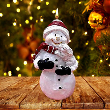 Καλούπι σιλικόνης 3D Snowman Creative Snowman Candle Soap Mold Christmas Holidays Καλούπια χειροτεχνίας από σιλικόνη για DIY σαπούνι και κερί
