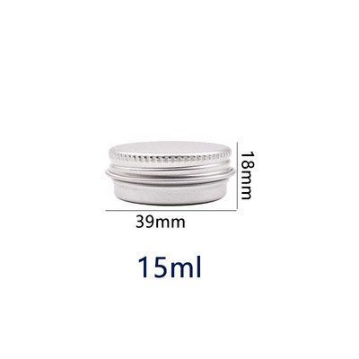10 τεμ. Βάζα 10/15 ml με καπάκι Μαζική στρογγυλή θήκη κεριών Άδειο κουτί αποθήκευσης για DIY Salves Skin Care Beauty Samples