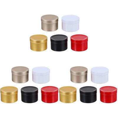 Bádogkarácsonyi édességdoboz tárolódoboz fém üres aromaterápiás illatos viasz Diyteacans bádog sütemény utazó poharak tégelyek kannák