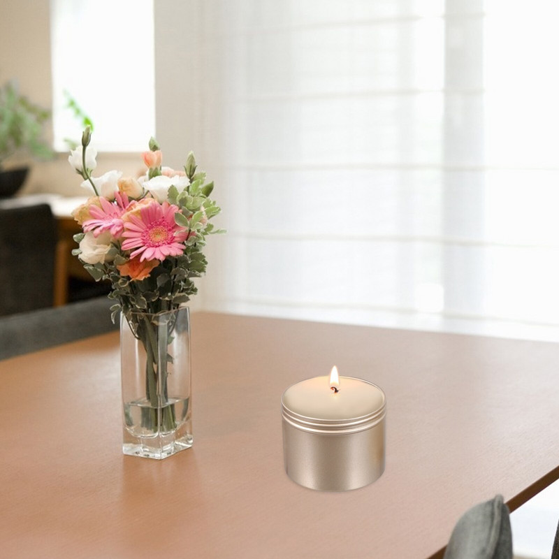 Bádogkarácsonyi édességdoboz tárolódoboz fém üres aromaterápiás illatos viasz Diyteacans bádog sütemény utazó poharak tégelyek kannák