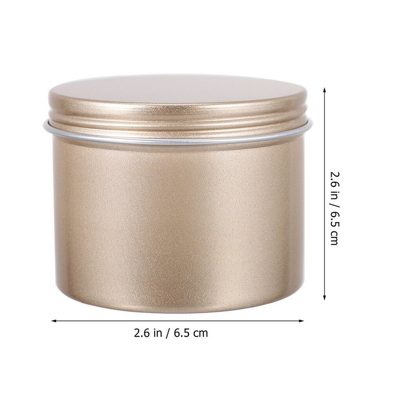 Teajar skardinių skardinių laikymo skardinių gaminimas skardinės metalinės talpyklos Aliuminio stiklainiai konteineriai saldainių dėžutės palaidi apvalūs mini kavos indai