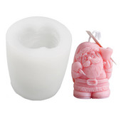 Jõuluteemalised küünlateemalised šabloonid Mitmeotstarbeline aroomiteraapia küünlaseebi silikoonmall DIY käsitöö tegemise tööriist