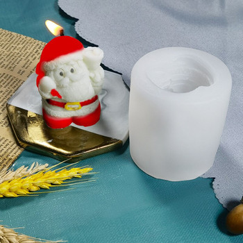 Χριστουγεννιάτικο θέμα Στένσιλ κεριών Αρωματοθεραπεία πολλαπλών χρήσεων Πρότυπο σιλικόνης σαπούνι κεριών Εργαλείο κατασκευής χειροτεχνίας DIY