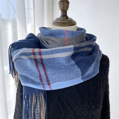 Καρό γυναικείο κασκόλ με μήκος 200 cm