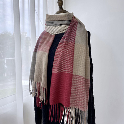 Νέο μοντέλο γυναικείο καρό κασκόλ με μήκος 200 cm