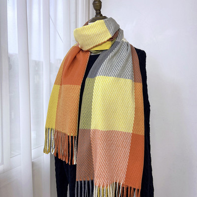 Νέο μοντέλο γυναικείο καρό κασκόλ με μήκος 200 cm