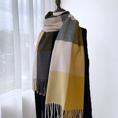 Νέο μοντέλο γυναικείο καρό κασκόλ με μήκος 200 cm