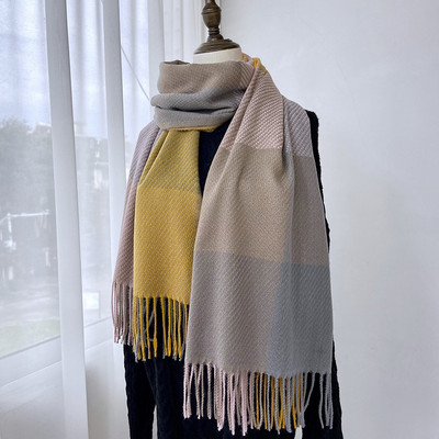 Νέο μοντέλο γυναικείο καρό κασκόλ με μήκος 200 cm