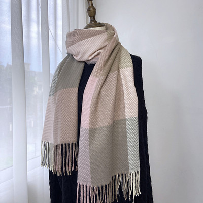 Νέο μοντέλο γυναικείο καρό κασκόλ με μήκος 200 cm