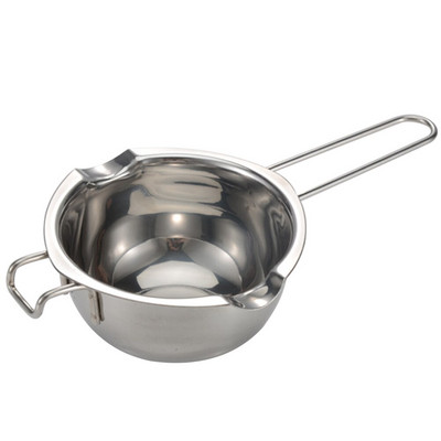 Lydymosi puodo dubuo šokolado sviesto karštas sūris katilas plieninis saldainis nerūdijantis lydalas keptuvės kaitinimas metalinis verdantis kava