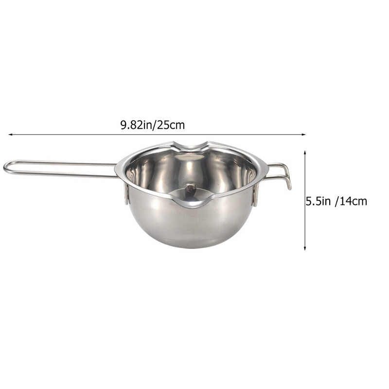 Lydymosi puodo dubuo šokolado sviesto karštas sūris katilas plieninis saldainis nerūdijantis lydalas keptuvės kaitinimas metalinis verdantis kava