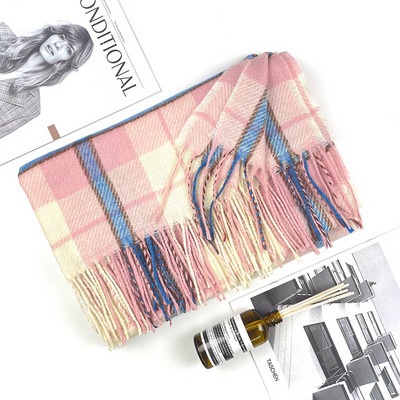 Eșarfă casual în carouri pentru femei