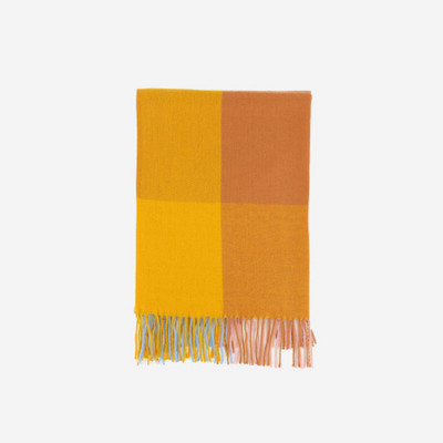 Γυναικείο χειμωνιάτικο καρό κασκόλ κρόσσια