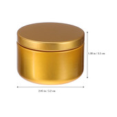 Cutii de conserve Borcane pentru fabricarea de metal Borcane de depozitare Containere rotunde de bricolaj goale Capaci de ceai în vrac Capac de bomboane pentru canapea Suport pentru cutie mică