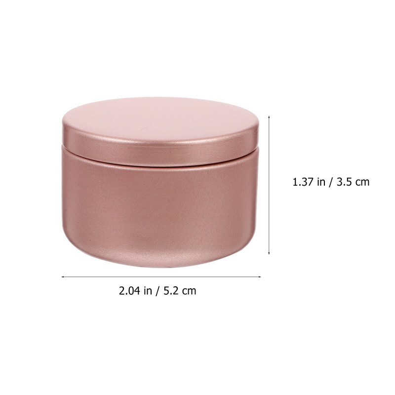 Cutii de conserve Borcane pentru fabricarea de metal Borcane de depozitare Containere rotunde de bricolaj goale Capaci de ceai în vrac Capac de bomboane pentru canapea Suport pentru cutie mică